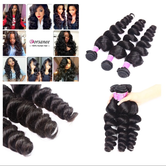 Brazilian hair loose wave 3 bundles